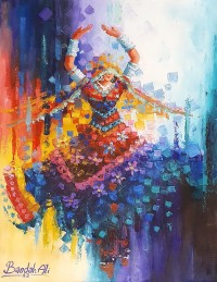 Bandah Ali, 18 x 24 Inch, Acrylic on Canvas, Figurative-Painting, AC-BNA-147